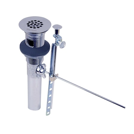 Watco 1-1/4 in. x 8-1/2 in. Cast Brass IdealLav Lavatory Dra, and Grid Strain, Chrome 815-P-CP